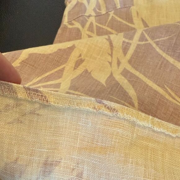 Finnkarelia Floral Patterned Flax Linen Mini Dress/ Tunic size Small - Picture 6 of 10